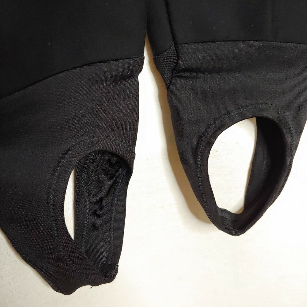 Vintage Schoeller Skifans Ski Snow Pants Woman 6 Stirrup Black Wool Blend Winter - Picture 9 of 12